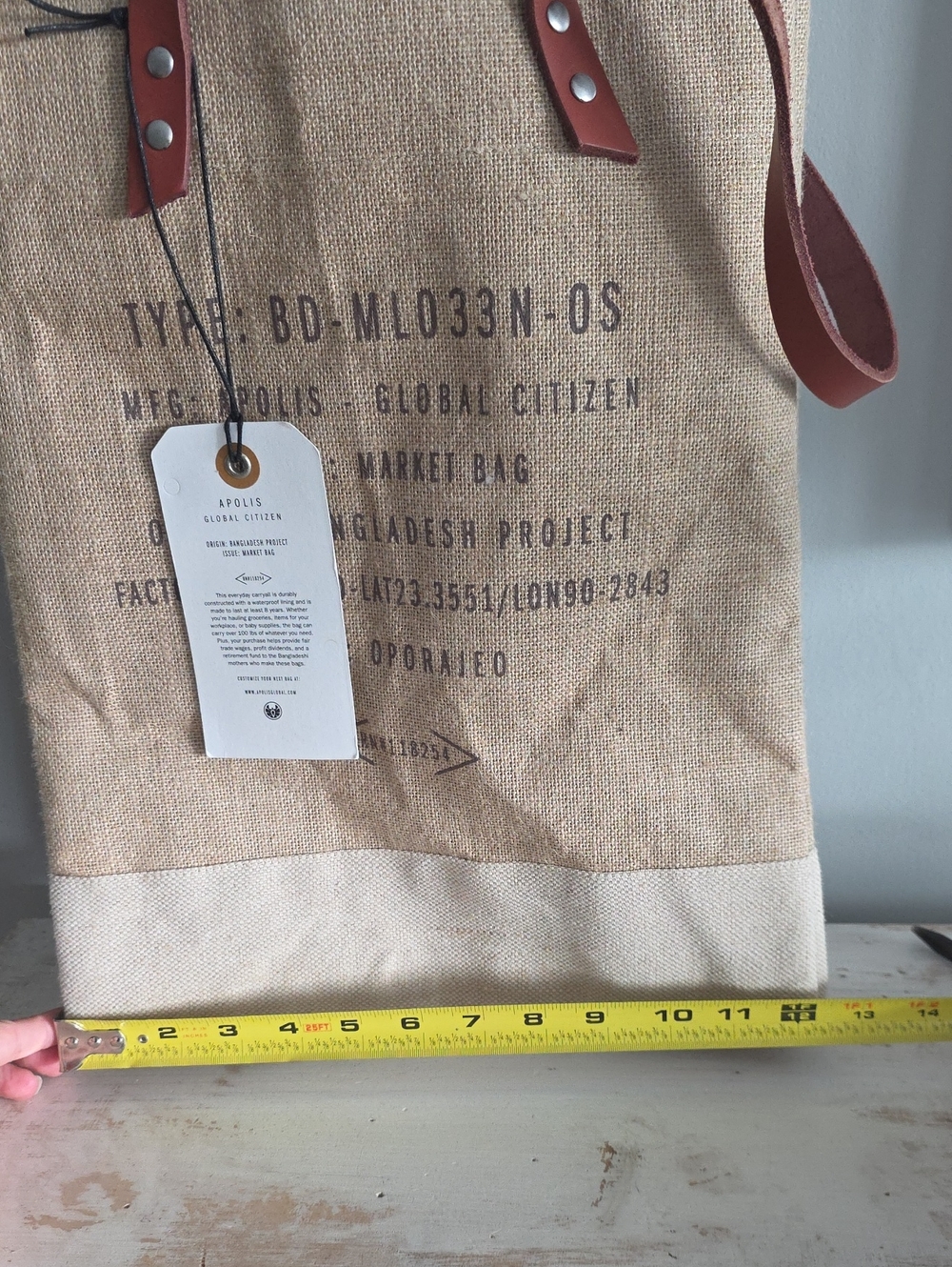 NWT Apolis Market Bag - Picture 11 of 13